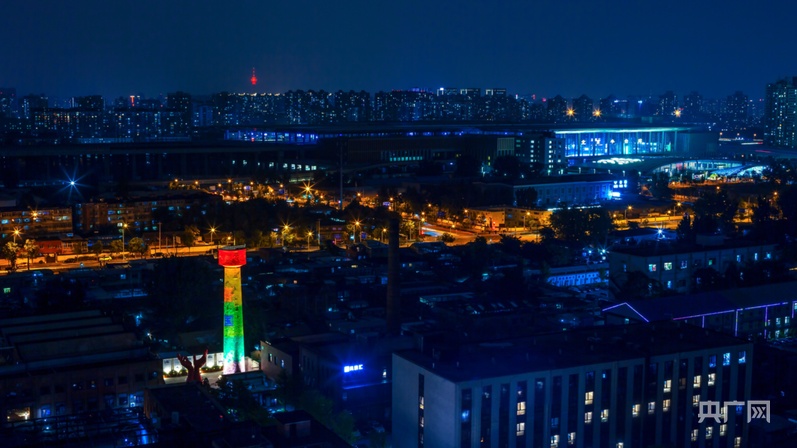 北京丰台区新添一处夜景地标