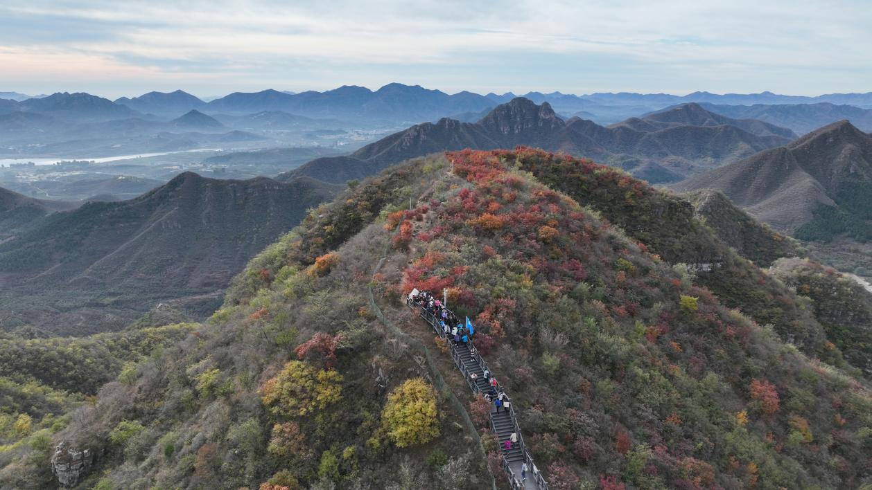 河北易B体育县：登山健身赏秋色 共享户外运动乐趣(图3)