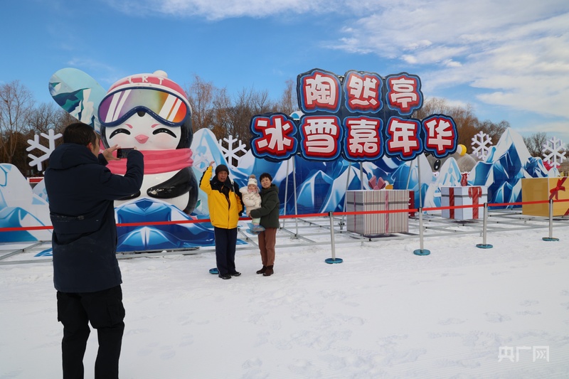 北京陶然亭公园开启冬季冰雪活动