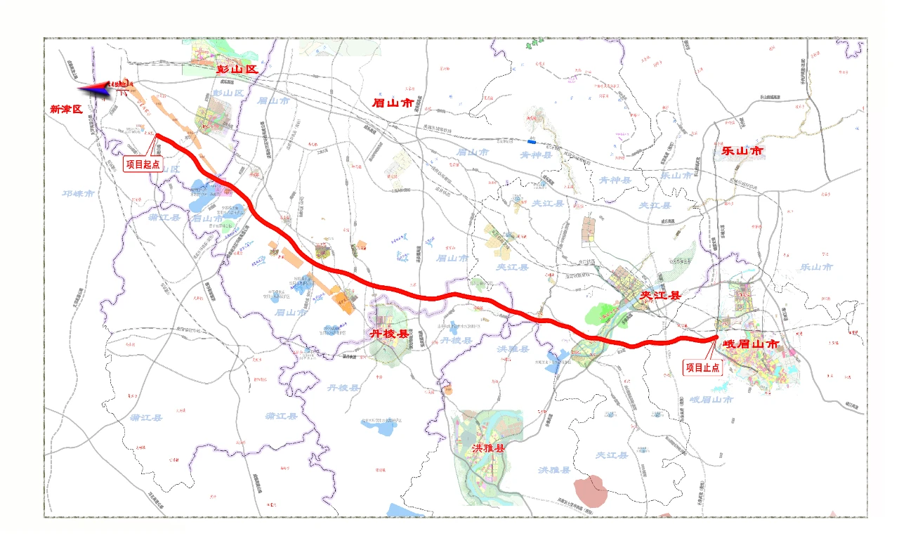 成都直达峨眉山 这条高速公路取得核准批复