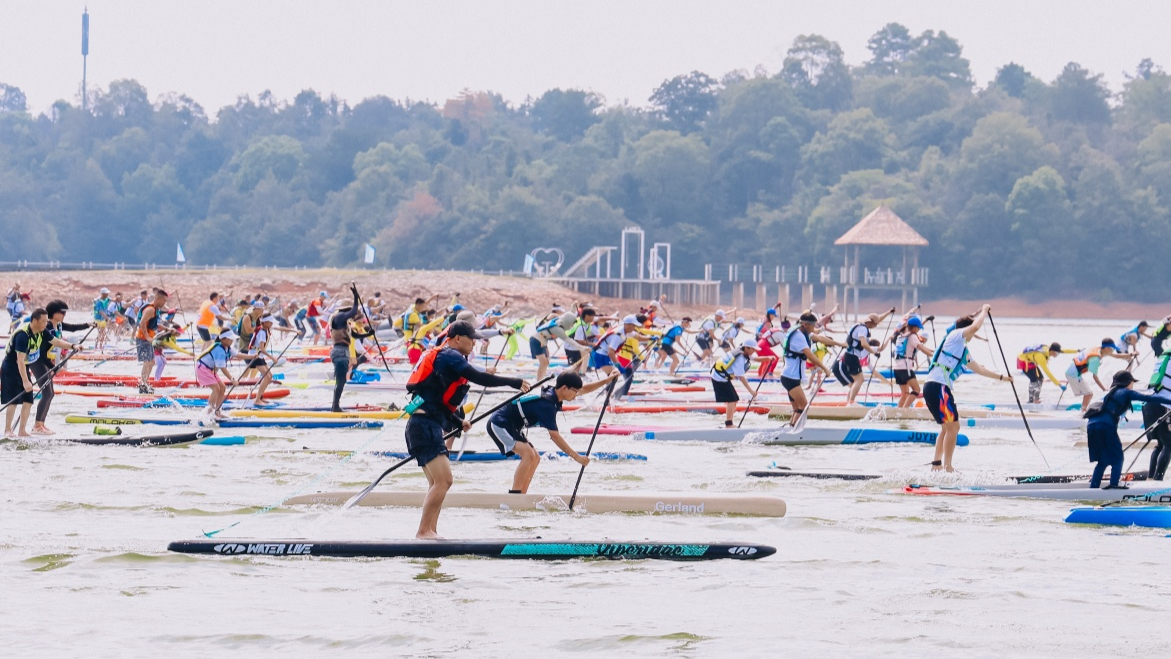 江西庐山西海：碧波之上 桨动西海