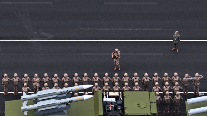 阅兵部队已准备完毕！