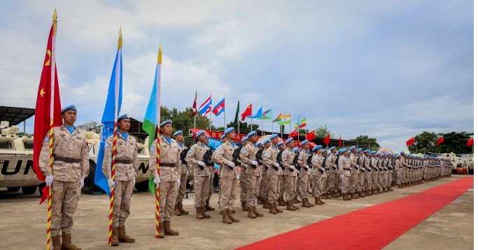 中国维和官兵荣获“和平荣誉勋章”
