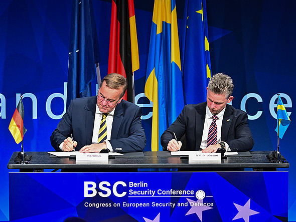 德国和瑞典签署安全防务合作协议