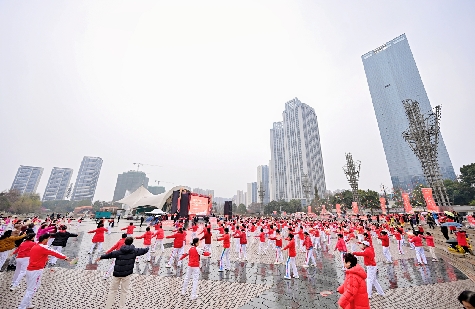 四川省全国全民健身大拜年主会场在成都温江启动(图1)