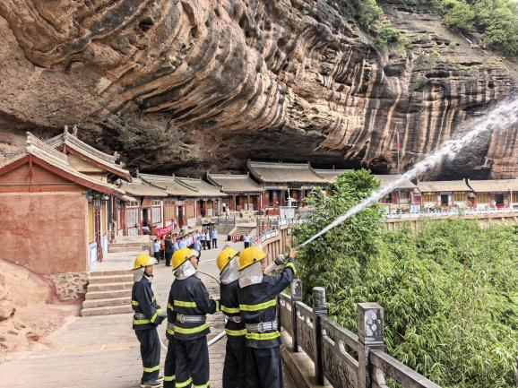 麦积山大景区管委会：未雨绸缪筑牢安全防线凝心聚力守护景区平安(图3)