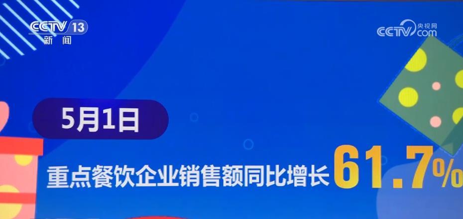 b体育“五一”假期消费市场旺盛 重点餐饮企业销售额同比增长617%(图2)