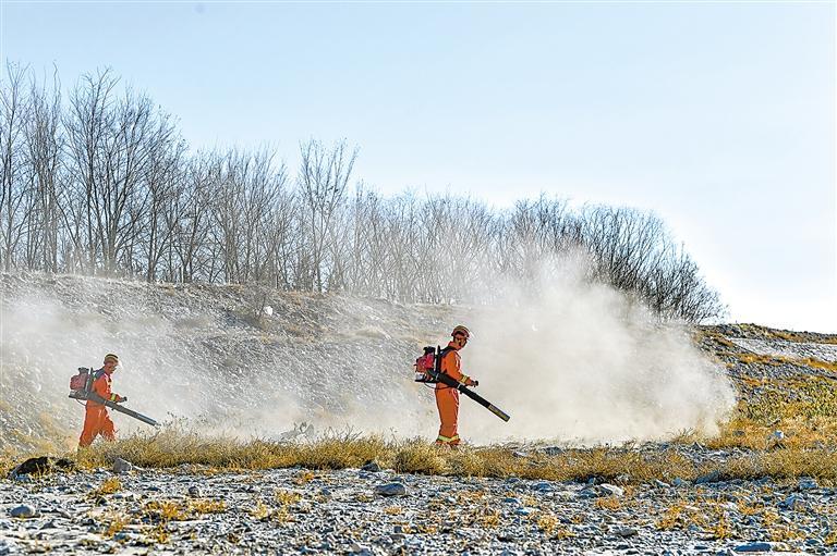 西夏区森林消防开展实战化灭火演练