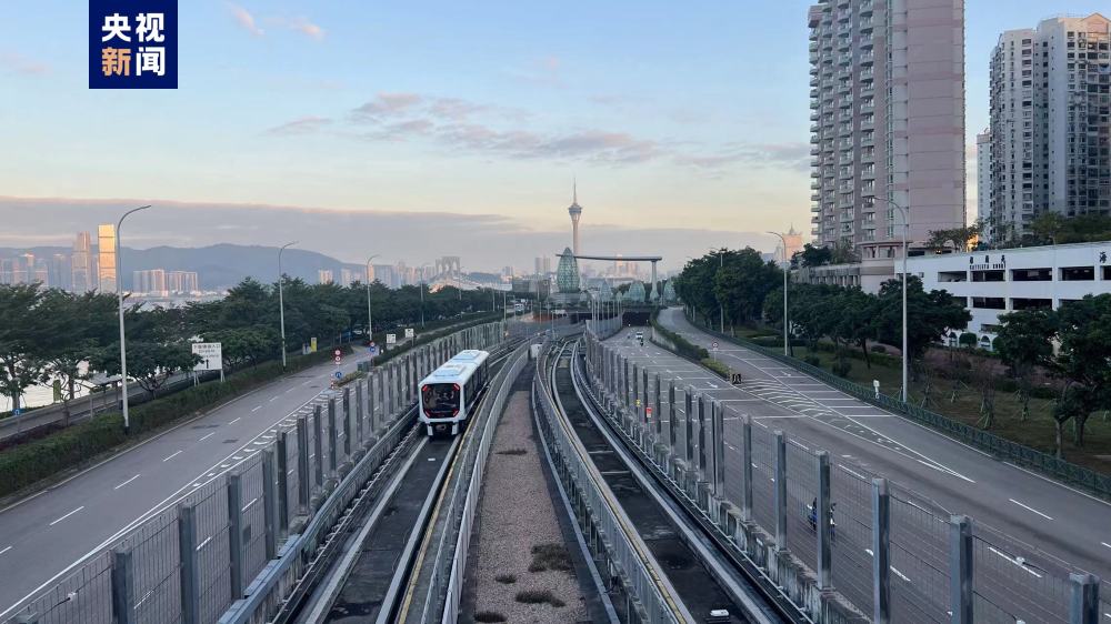澳门轻轨妈阁站开通运营 轻轨服务正式连接澳门半岛与氹仔_央广网