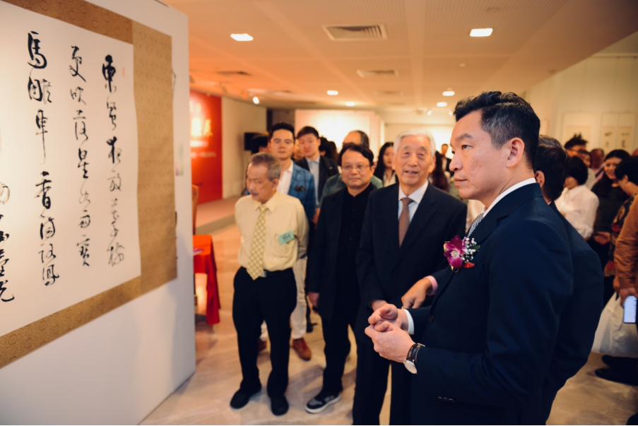 新加坡中国文化中心张海陈声桂书法联展隆重开幕