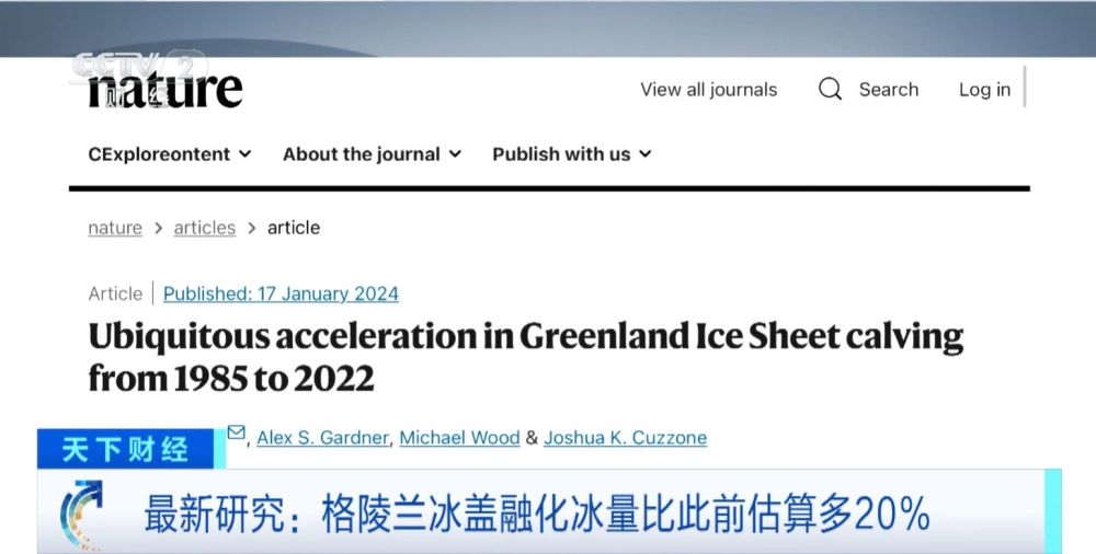 或威胁墨西哥湾流！格陵兰冰盖融化冰量比此前估算多20%→