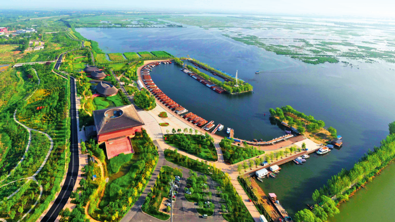 2023年6月1日,白洋淀旅游码头.