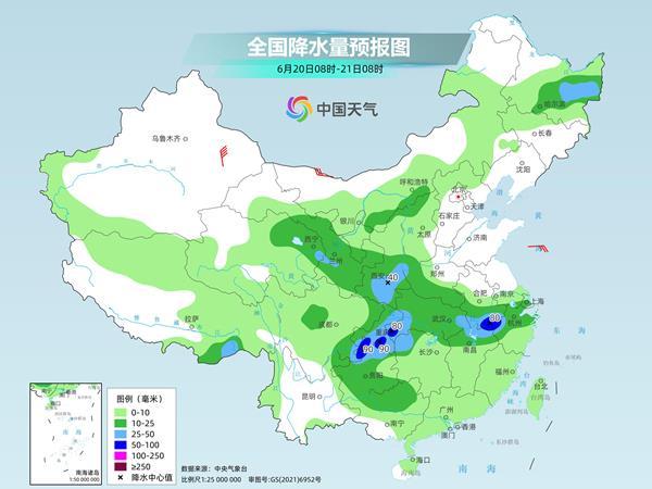 长江中下游进入降雨集中期 北方高温持续炙烤华南闷热升级