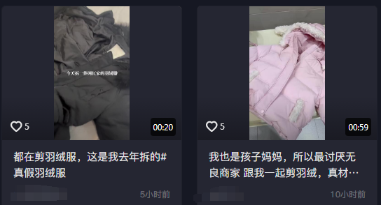 羽绒服爆大雷3000多元买的羽绒服拆开全是飞丝许多网友剪开了自己的衣服……(图5)