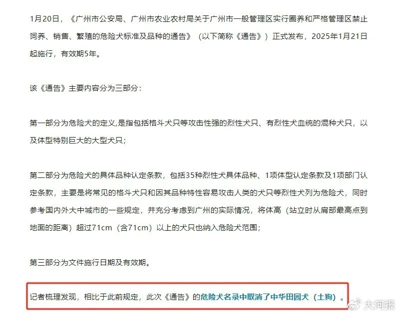 多地官宣：解禁！中华田园犬终获身份