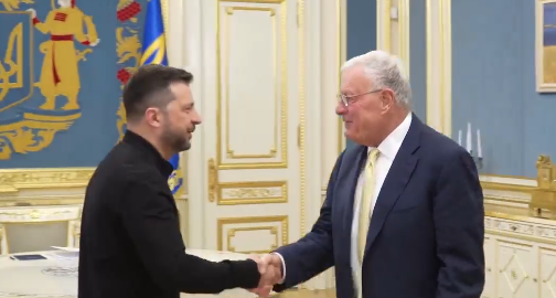 泽连斯基会晤美国特使凯洛格