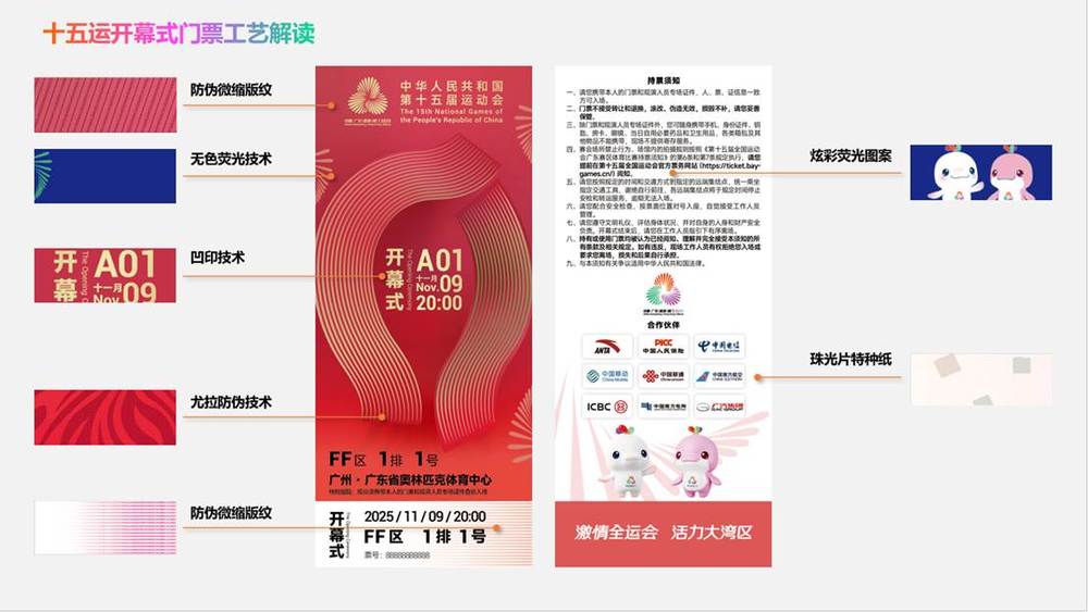 方寸之间展湾区气象!十五运会开幕式门票“出圈”了全运来了(图2)