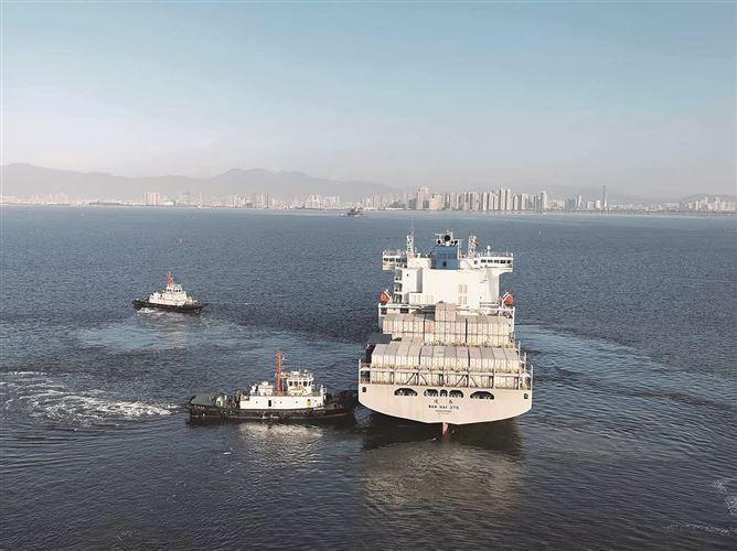 厦门港再添新航线 实行周班运营