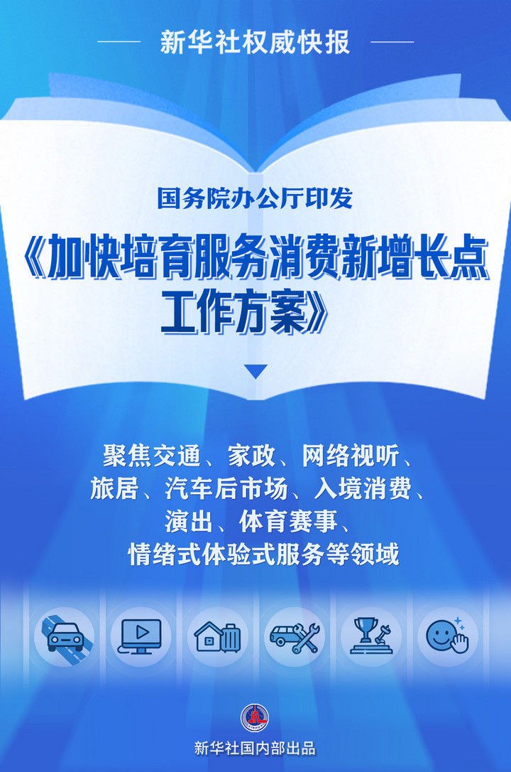 新华鲜报加快培育服务消费新增长点!国办出台12条政策举措(图1)