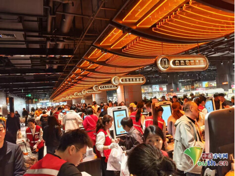 许昌胖东来某门店收银结算处