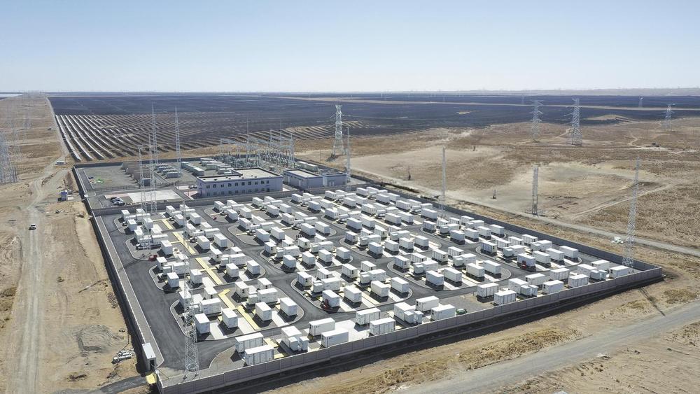 黄河伏山共和储能站。通讯员 韩文彬 摄