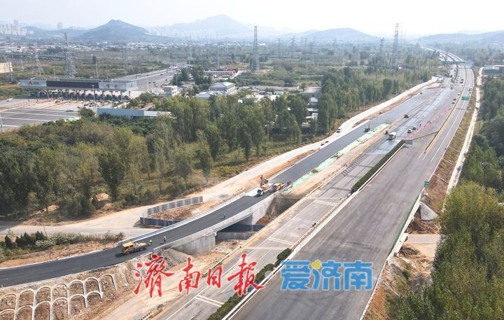 殷家林枢纽立交匝道升级改造,济南绕城高速改扩建项目取得阶段性成果