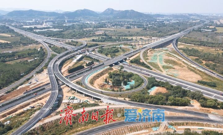 殷家林枢纽立交匝道升级改造,济南绕城高速改扩建项目取得阶段性成果
