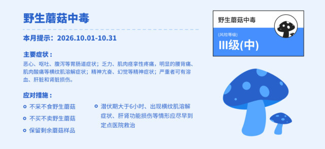 10月份哪些疾病风险高?湖南疾控提醒来了